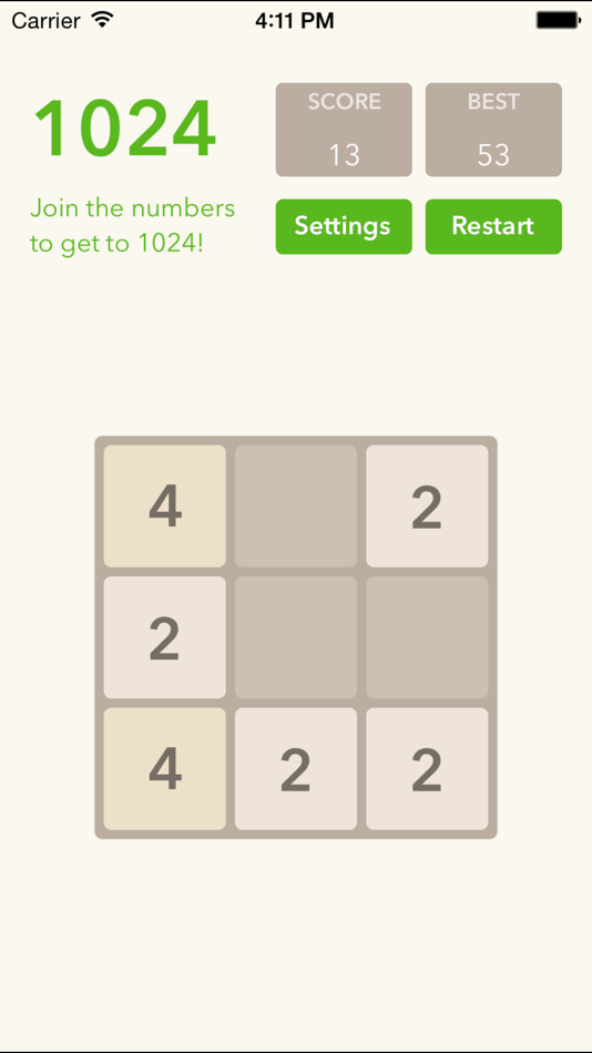 #1. 2048 Reloaded (iOS) 由: Gorilla Technologies