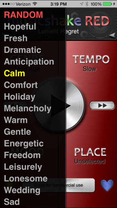 Screenshot #2 pour Free Background Music - Musicshake RED