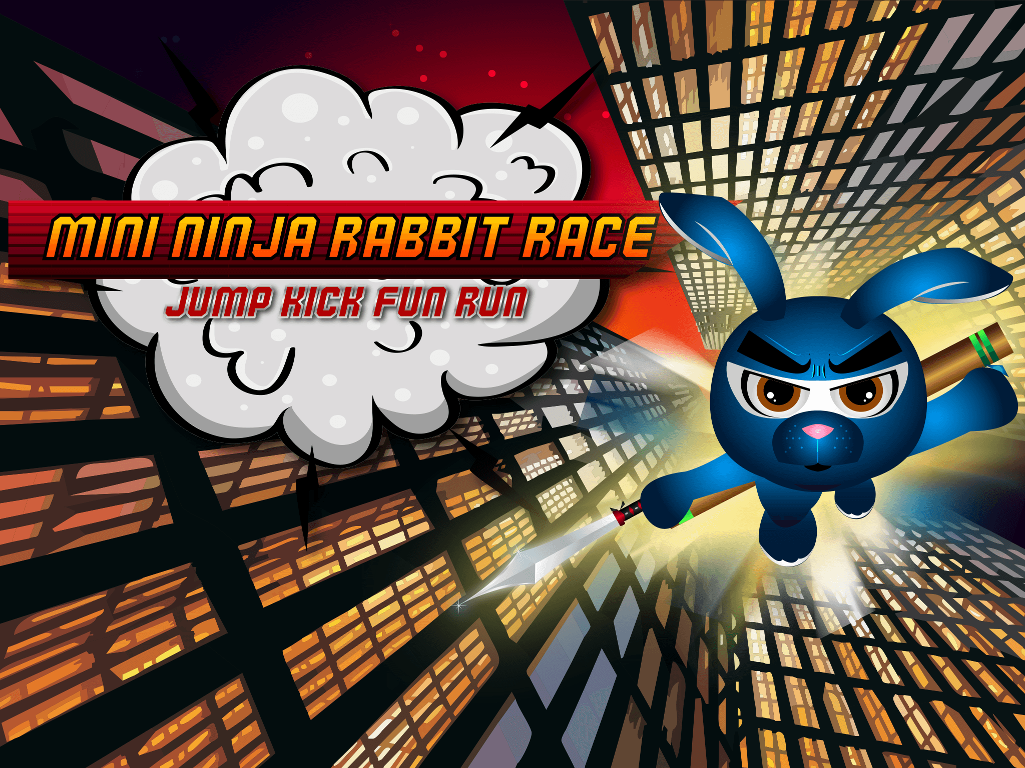 A Mini Ninja Rabbit Race Jump Kick Fun Run Game For Kids screenshot 6