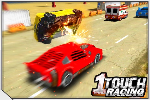 1 Touch Traffic Car Racing screenshot 4