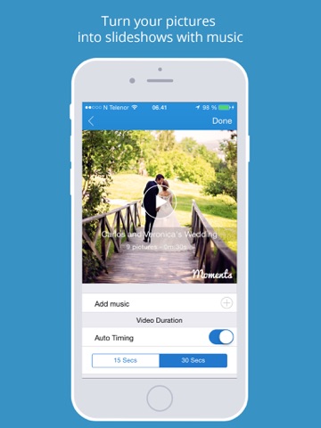 Moments - Turn your pictures into beautiful music videos!