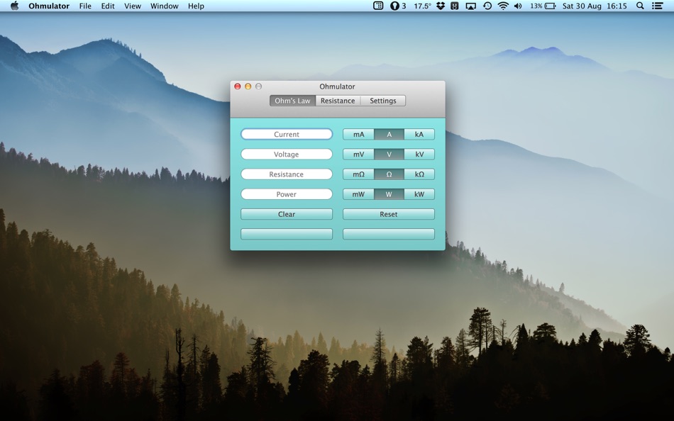 #1. Ohmulator (macOS) 由: Armchair Engineering
