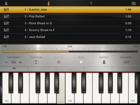 iLectric Piano for iPad のスクリーンショット
