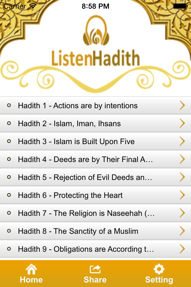 Listen Hadith screenshot 2