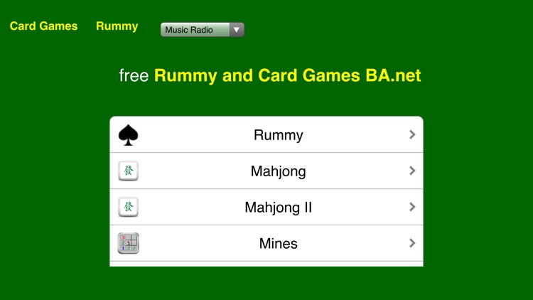 Play Free Rummy Solitaire Games for iPhone - BA.net