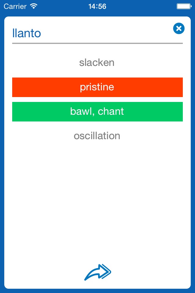 Spanish−English dictionary screenshot 4