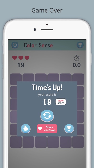 Color Sensing Game iPhone screenshot