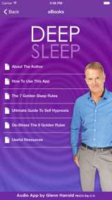 Deep Sleep by Glenn Harrold, a Self-Hypnosis Meditation for Relaxation screenshot