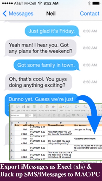 Export Messages - Save Print Backup Recover Text SMS iMessages