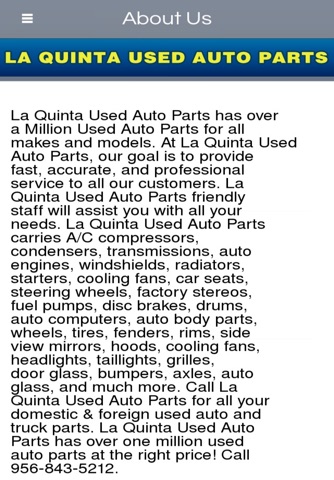 La Quinta Used Auto Parts - Hidalgo screenshot 2