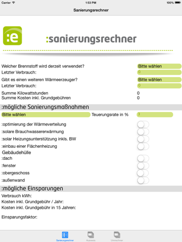 Screenshot #5 pour Energie- und Sanierungsrechner