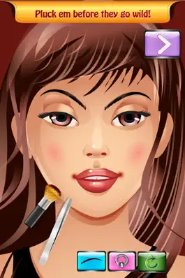 Game screenshot Hairy Eyebrow Plucking Salon Game - Beautiful brows for trendy princess pou girls FREE mod apk