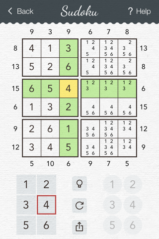 Sudoku 2 - japanese logic puzzle game with board of number squares screenshot 2
