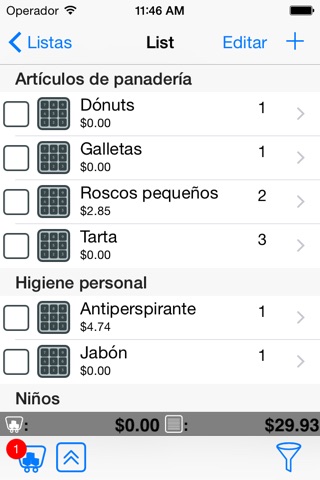 YA Shopping List screenshot 2