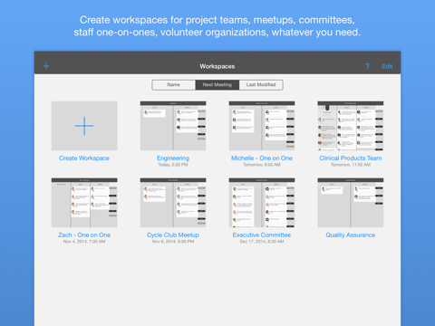 Screenshot #6 pour GoodMeeting - Meeting Planning, Note Taking, Time Management, Agenda Sharing