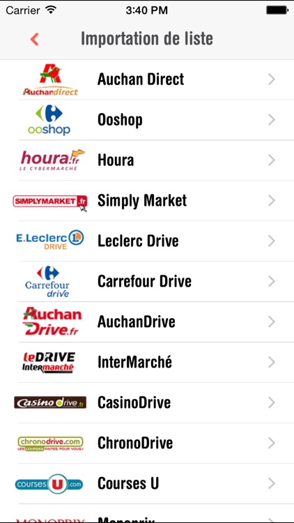 Shoptimise - Comparateur de courses, drives et supermarchés en ligne screenshot-4