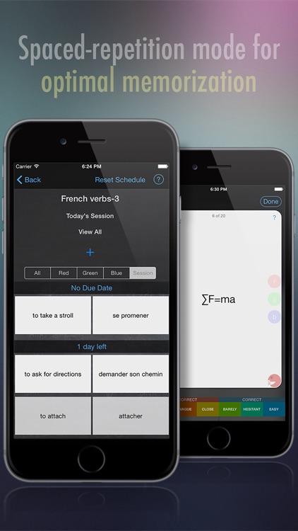 Flashcard Elite: proven memory algorithm for flashcards