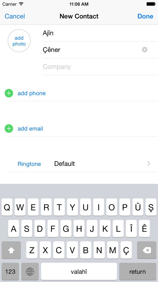 #1. Kurmanji Keyboard (iOS) 由: Carrot Apps LTD