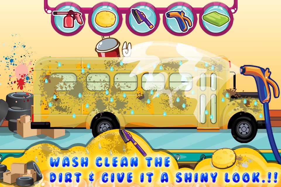 Baby School Bus Wash screenshot 4