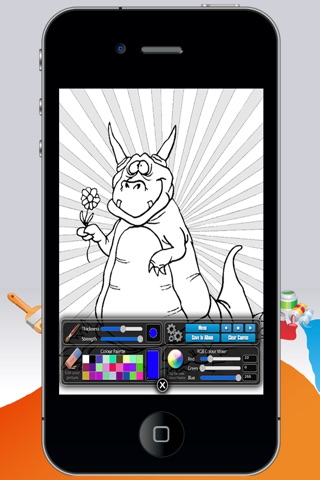 Coloring Book Dragons screenshot 3