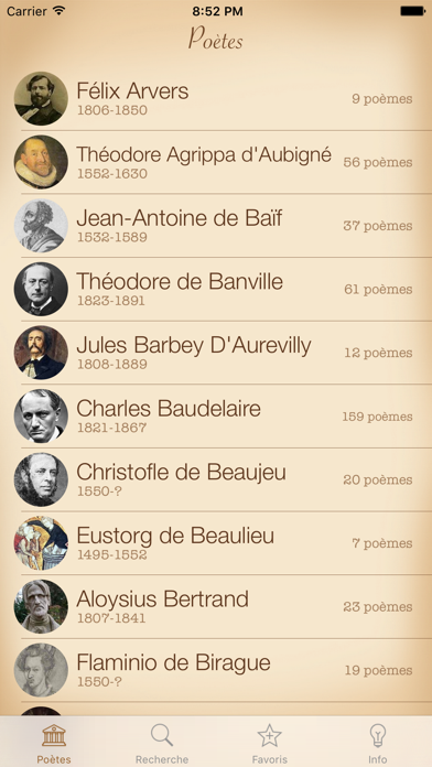 Poésie Français Screenshot