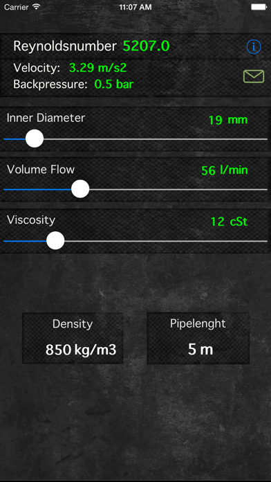 Reynolds Number Calculator Screenshot