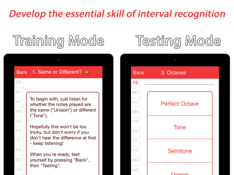 Relative Pitch Free Interval Ear Training - intervals trainer tool to learn to play music by ear and compose amazing songs iPad screenshot 2 - Music app