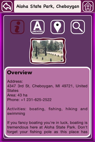 Michigan Campgrounds Offline Guide screenshot 3