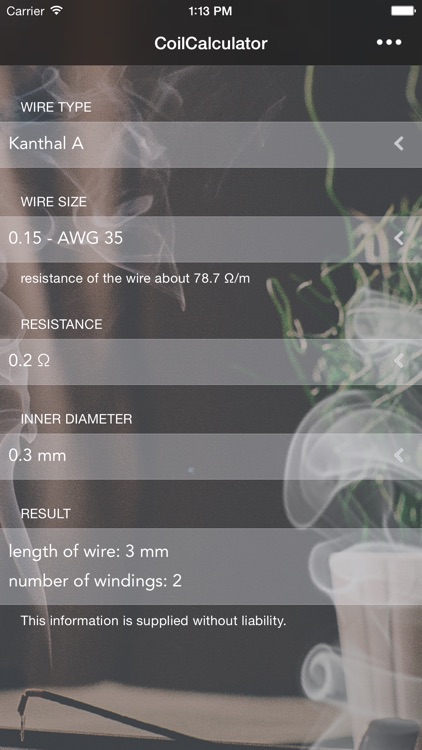 CoilCalculator by betterVapeTV.de