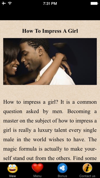 How To Impress A Girl Techniques