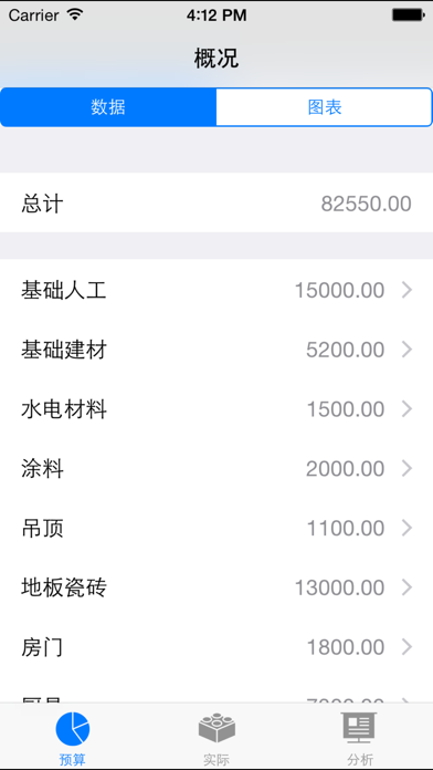 Screenshot #1 pour 装修预算