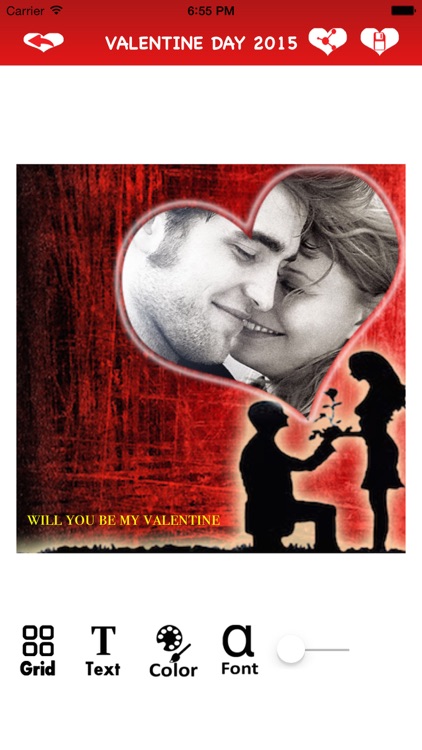 Valentines Day 2015 Customize Love Card - Wish/propose him or her with latest love Frames screenshot-3