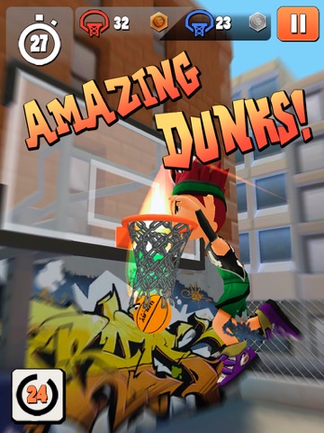 Swipe Basketball 2 iPad screenshot 5 - Sports app