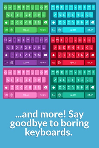 Color Keyboards for iOS 8! screenshot 2