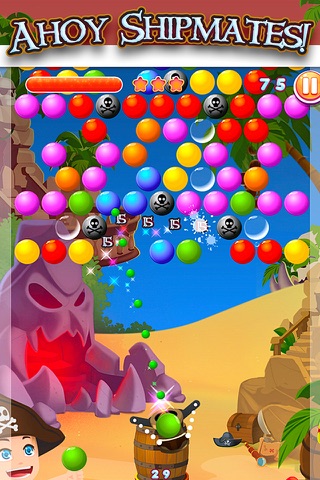 Bubble Land Pirates: Junior King Treasure Shooter Pro screenshot 2