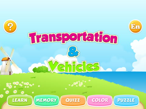 Vehicles and transportation : free coloring, jigsaw puzzles and educative games for kids and toddlers