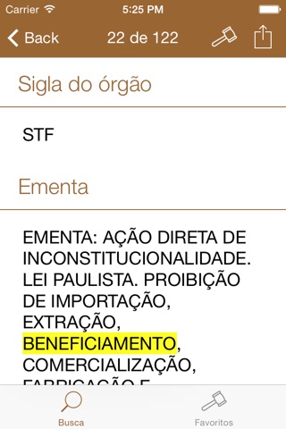 Jurisprudência screenshot 2