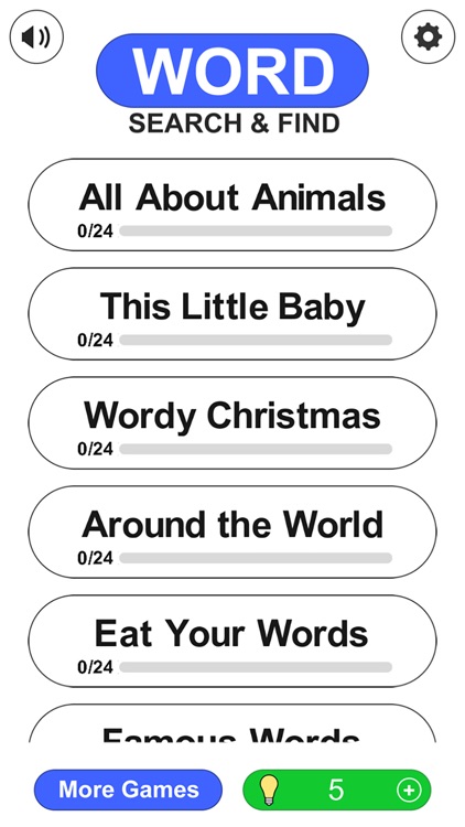 Word Search and Find - Search for Animals, Baby Names, Christmas, Food and more! screenshot-4