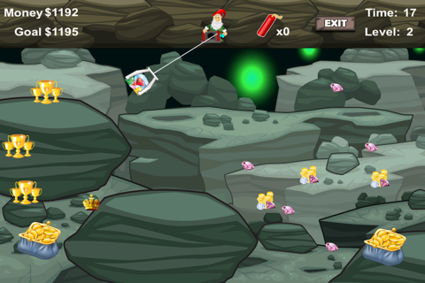 Awesome Dwarf Digger - Precious Gold and Jewel Den Mining Game screenshot 3