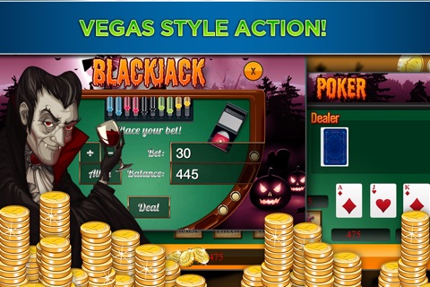 A Halloween Witch & Super Zombie Dragon Slots Machine- Blackjack Bingo Slot Mania with Vampire & Jack O’Lantern screenshot 3