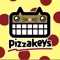 THE PIZZA keyboard that lets u send lil emoji stickers to ur SQUUAAAADDDD