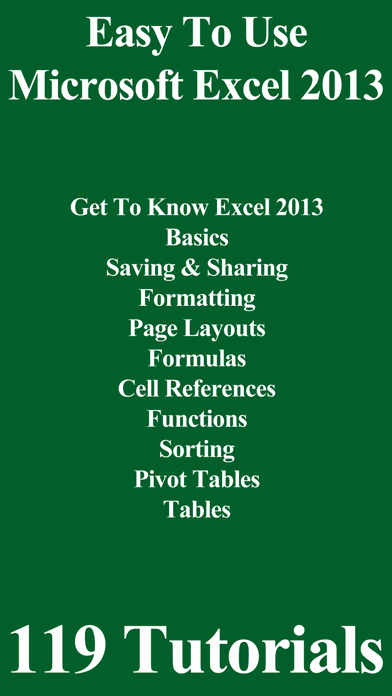 Screenshot #1 pour Easy To Use - Microsoft Excel 2013 Edition
