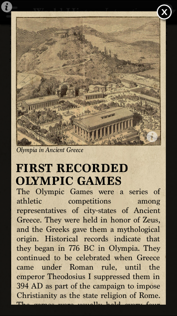 World History Interactive Timeline