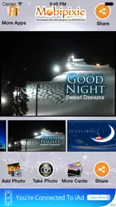 Good Night eCards & Greetings screenshot #1 for iPhone