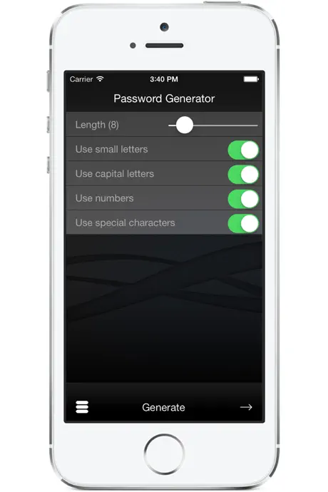 fideAS Password Generator