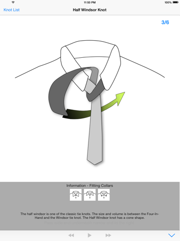 Screenshot #6 pour vTie Premium - guide de cravate - tie a tie guide with style for occasions like a business meeting, interview, wedding, party