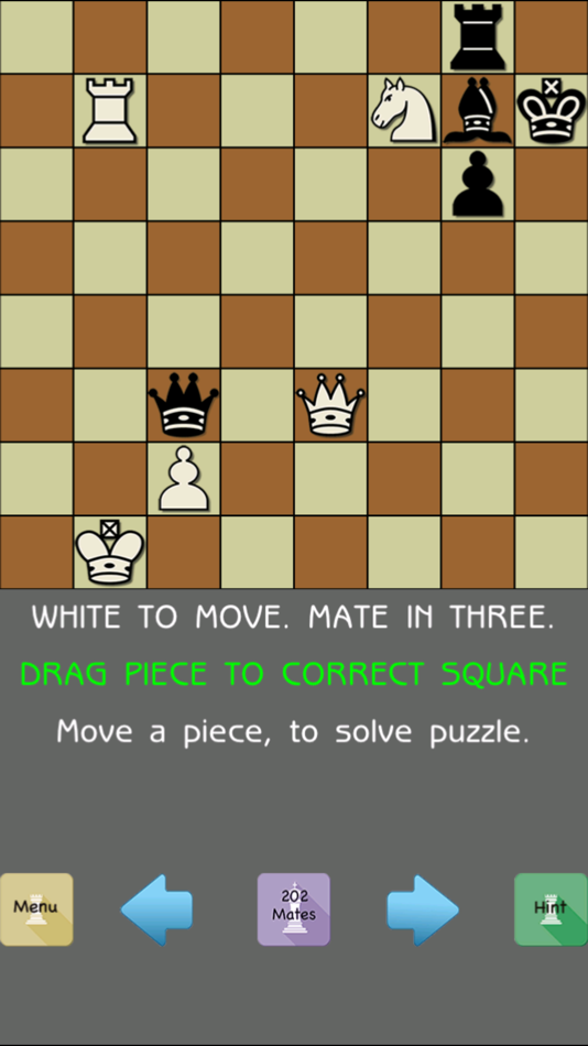 101 Chess Checkmate Puzzles - 15 Chess Puzzles FREE - 2.0 - (iOS)