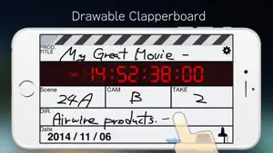 ClapperPod SP -Drawable Clapperboard- for iPhone screenshot #2 for iPhone