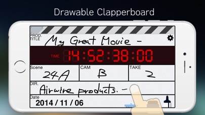 Screenshot #2 pour ClapperPod SP -Drawable Clapperboard- for iPhone