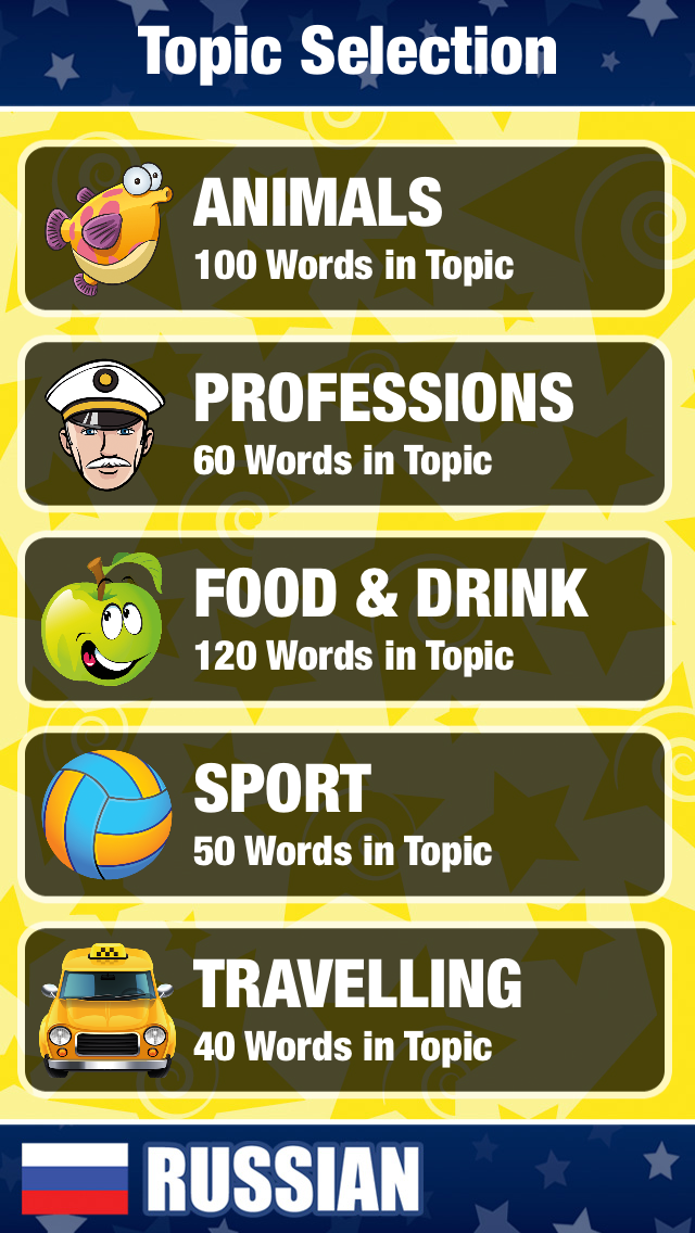 Screenshot #3 pour Russian Language Tutor - Free Learning with Native Voice and Flashcards